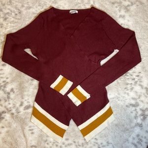 long sleeve knitted top